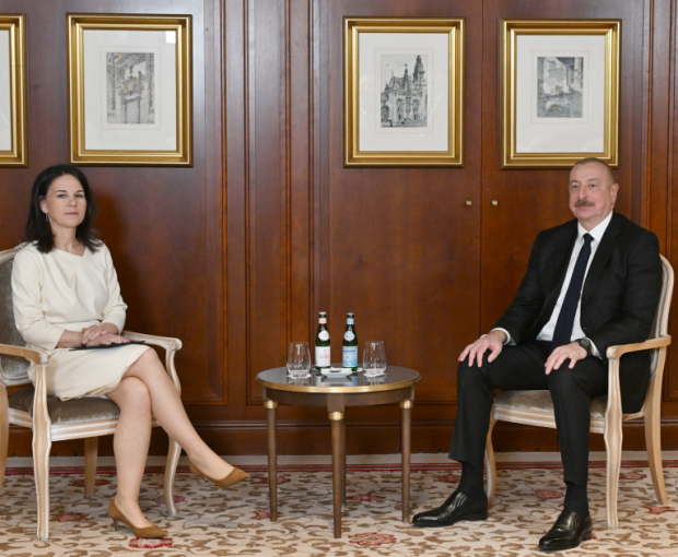 В Берлине состоялась встреча Ильхама Алиева с министром иностранных дел Германии