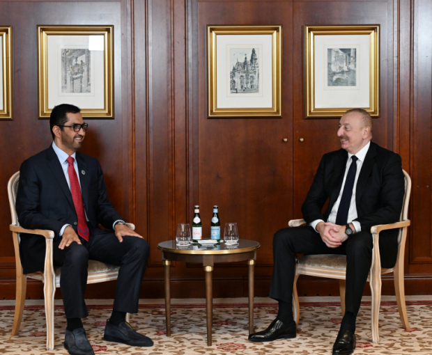 В Берлине прошла встреча Ильхама Алиева с министром промышленности ОАЭ - ФОТО