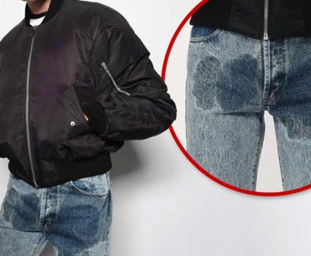 Бренд мужской одежды представил джинсы "с пятнами от мочи" - ФОТО