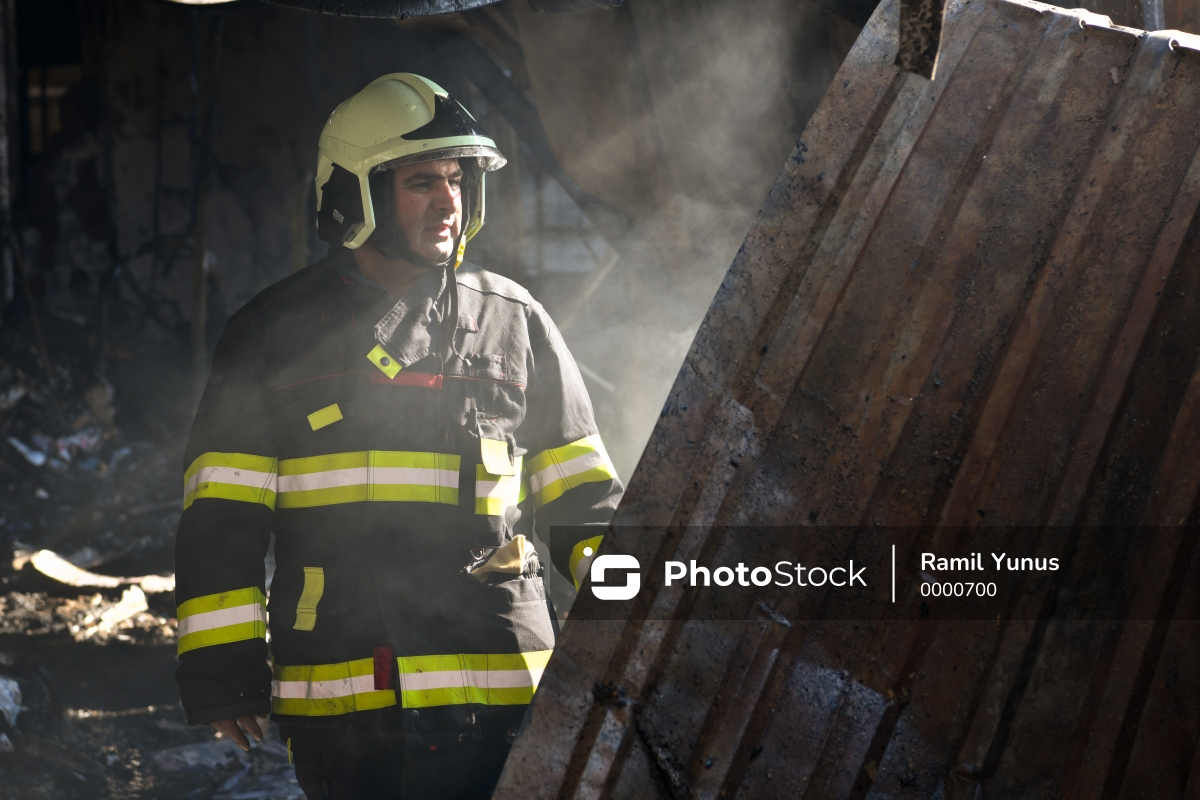 Пожар в Барде: трехкомнатный дом полностью сгорел
