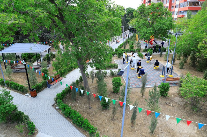 В Баку открылся новый благоустроенный парк для жителей Низаминского района - ФОТО