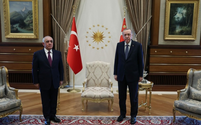 Президент Турции примет сегодня премьер-министра Азербайджана