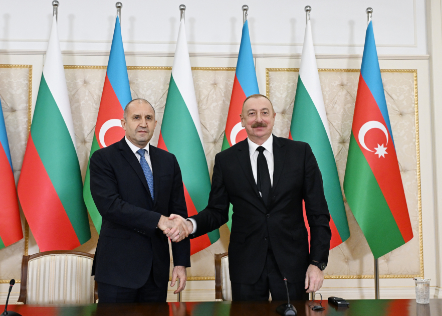 Президенты Ильхам Алиев и Румен Радев выступили с заявлениями для прессы - ОБНОВЛЕНО +  ФОТО