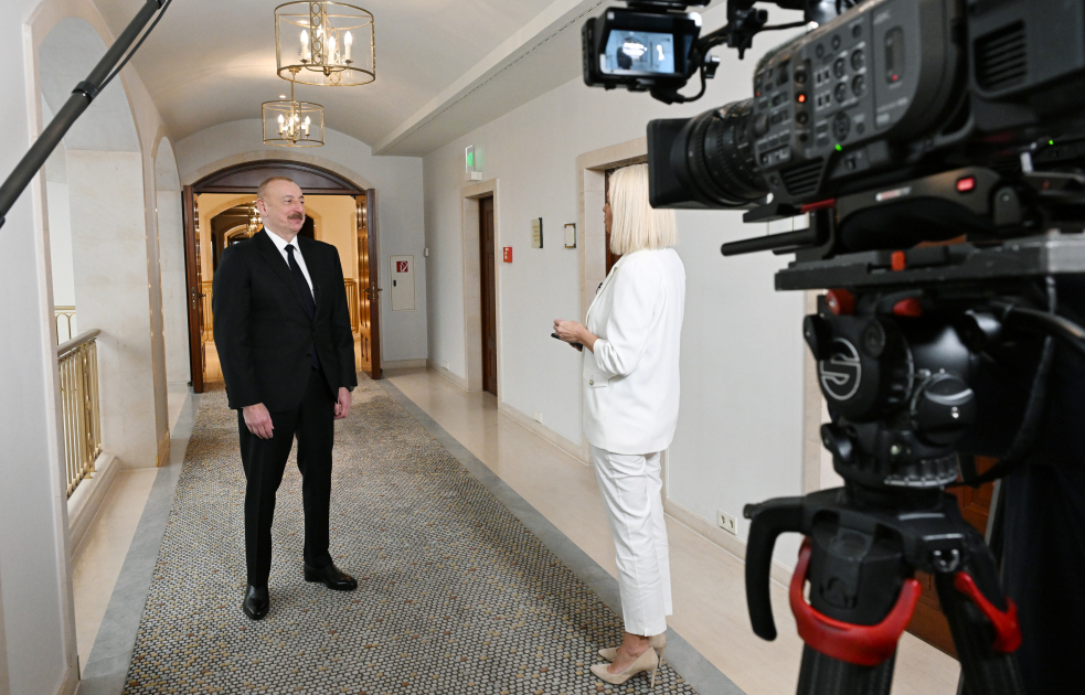 Президент Азербайджана дал интервью телеканалу Euronews - ВИДЕО
