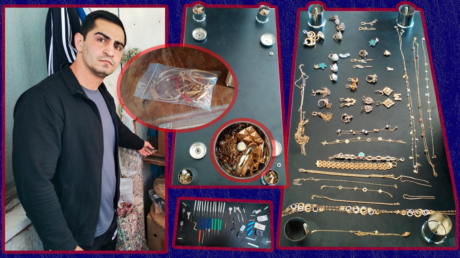 В Баку из квартиры украдены драгоценности на 54 тысячи манатов - ФОТО/ВИДЕО
