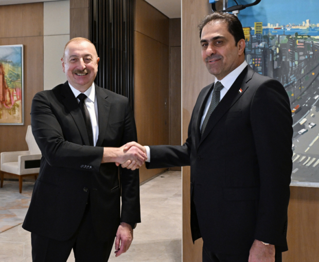 Президент Ильхам Алиев принял председателя Парламента Ирака - ФОТО