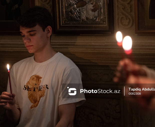 Пасхальные торжества в Баку: Православные отметили Светлое Христово Воскресение - ФОТОРЕПОРТАЖ