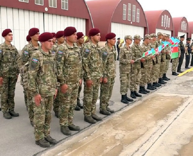 Группа военнослужащих азербайджанской армии отбыла в Турцию для участия в учениях EFES - 2024 - ВИДЕО