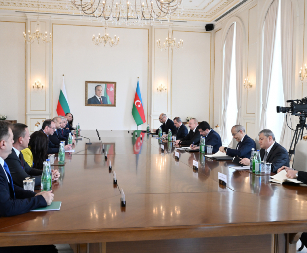 Началась встреча президентов Азербайджана и Болгарии в расширенном составе - ФОТО