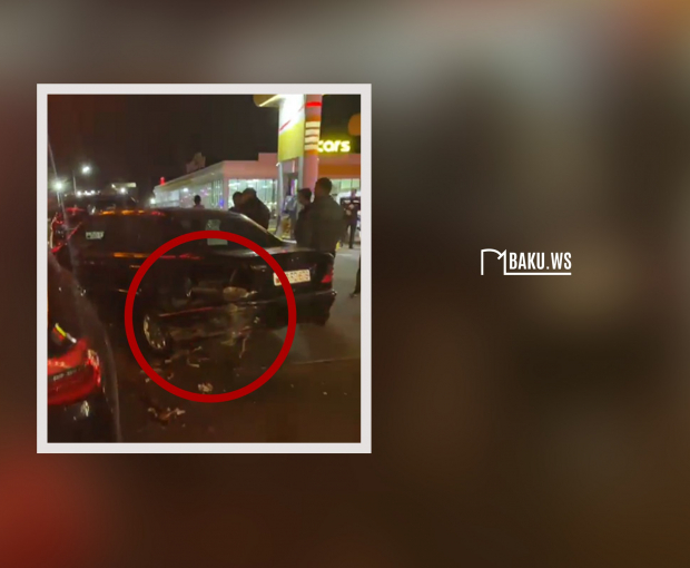 Жуткая авария в Сумгайыте: неуправляемый BMW смял три автомобиля - ВИДЕО