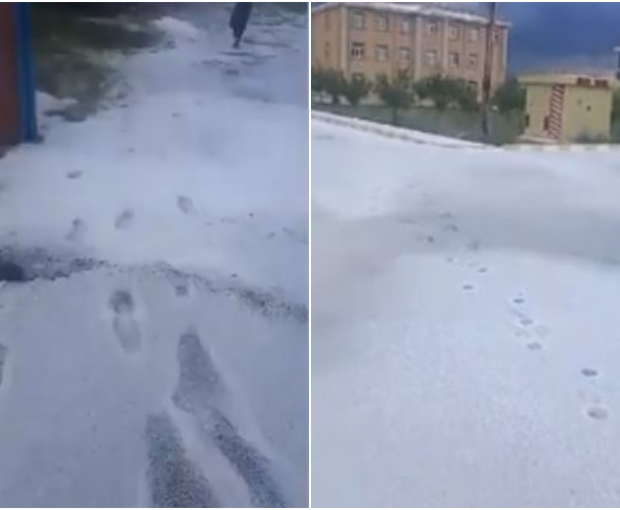 В Азербайджане выпал снег в мае - ВИДЕО