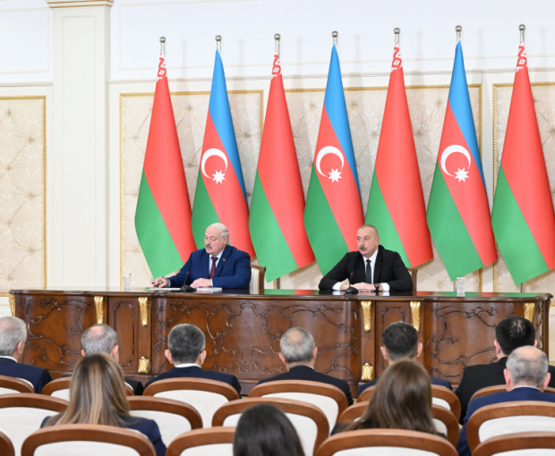Президенты Азербайджана и Беларуси выступили с заявлениями для прессы - ОБНОВЛЕНО +ФОТО