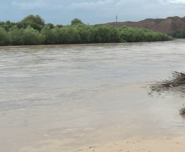 На части реки Кура, проходящей через Газахский район, произошел паводок и вызвал ряд последствий - ФОТО
