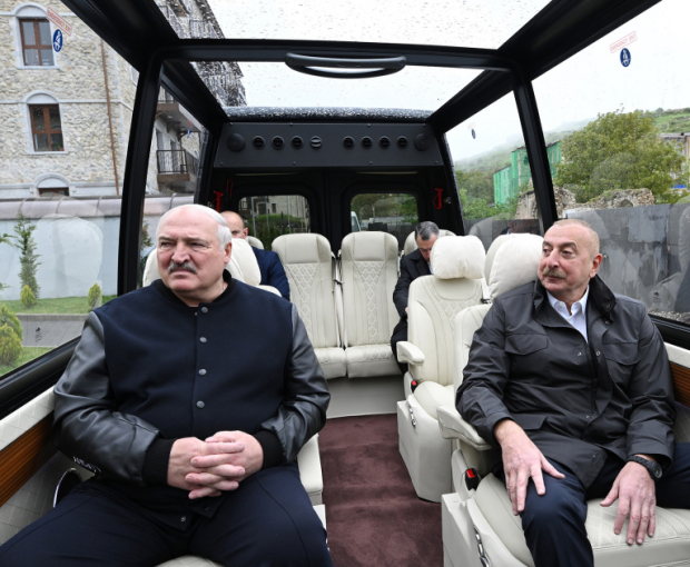 Президенты Ильхам Алиев и Александр Лукашенко посетили город Шуша - ФОТО