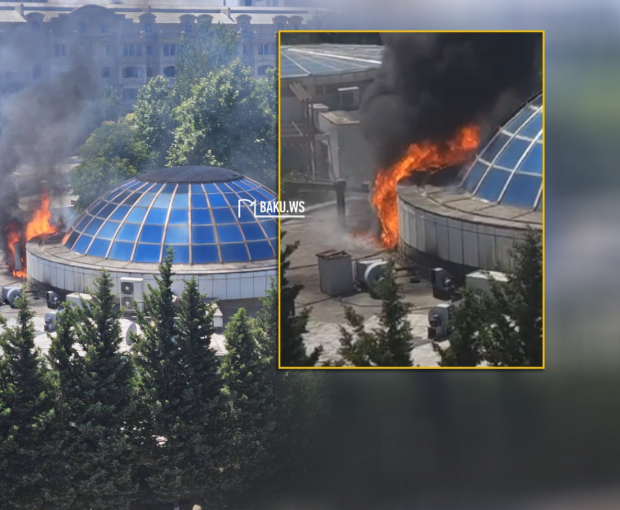 В Баку потушен пожар в одном из известных ресторанов - ОБНОВЛЕНО - ФОТО/ВИДЕО