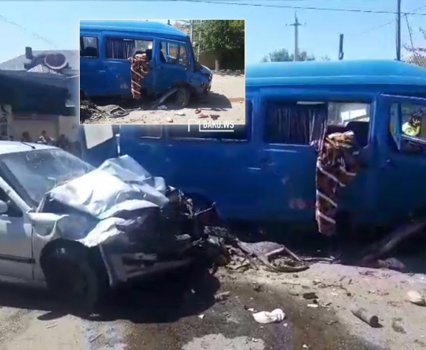 В Азербайджане попал в аварию микроавтобус: более 10 пострадавших