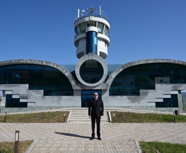 Президент Ильхам Алиев побывал в аэропорту Ходжалы - ОБНОВЛЕНО + ФОТО