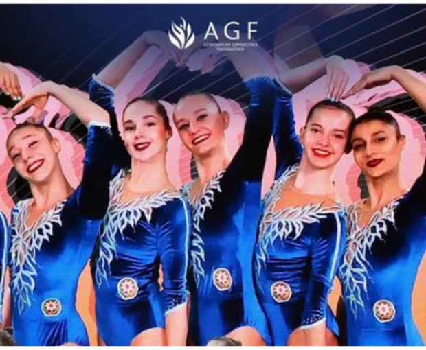 Азербайджанские гимнастки завоевали золото в Испании